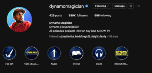Dynamo Magician Instagram